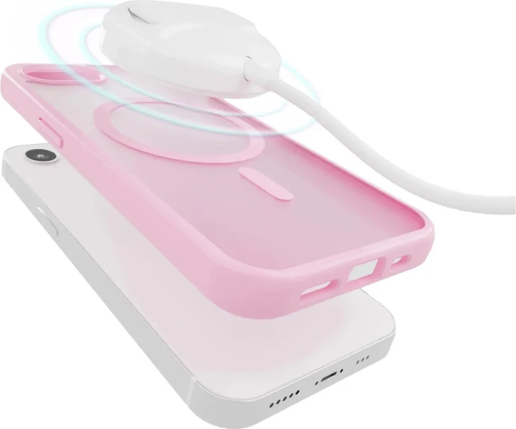 Mbështjellës Puro Gradient MagSafe për iPhone 16e, TPU, Rozë - 3