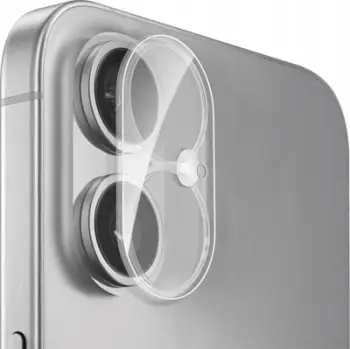 Xham i temperuar për kamerë Puro, për iPhone 16 / iPhone 16 Plus, Transparent