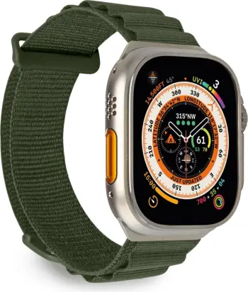 Rrip ore Puro Extreme Band për Apple Watch 4 5 6 7 SE 8 Ultra 44 45 49mm, Army Green