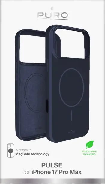Mbulesë mbrojtëse Puro për iPhone 17 Pro, smartphone cover, blu