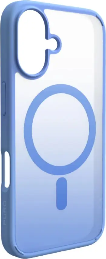 Mbulesë mbrojtëse Puro për iPhone 17, slim, antirrëshqitje, blu