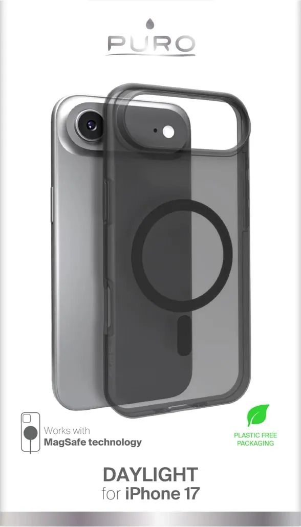Këllëf mbrojtës Puro për iPhone 17 Pro, material TPU, i zi - 2