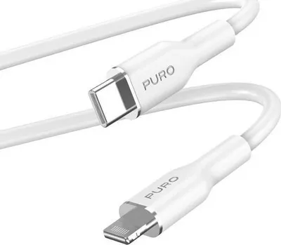 Kabllo USB Puro USB C në Lightning, 1.5m, e bardhë - 1