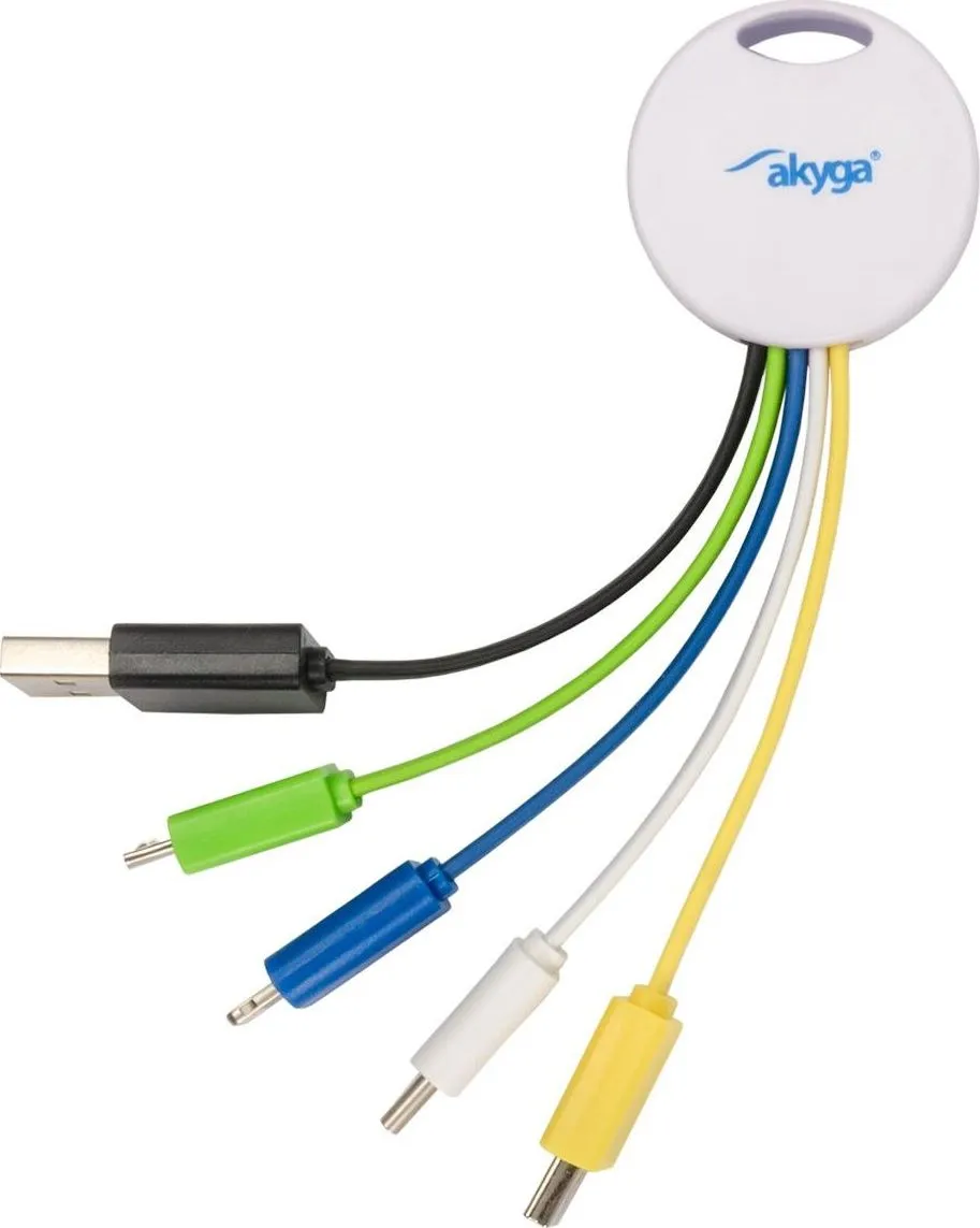 Përshtatës Akyga USB (AK-AD-51), i bardhë - 1