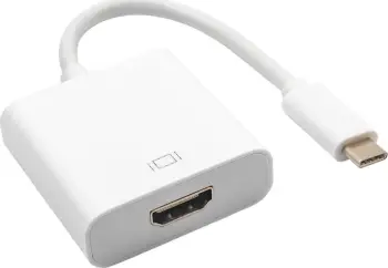 Përshtatës Akyga USB-C në HDMI, i bardhë