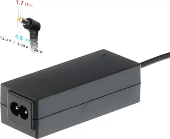 Karikues për laptop Akyga AK-ND-49, 36 W, 12 V, 1.7 mm, i zi