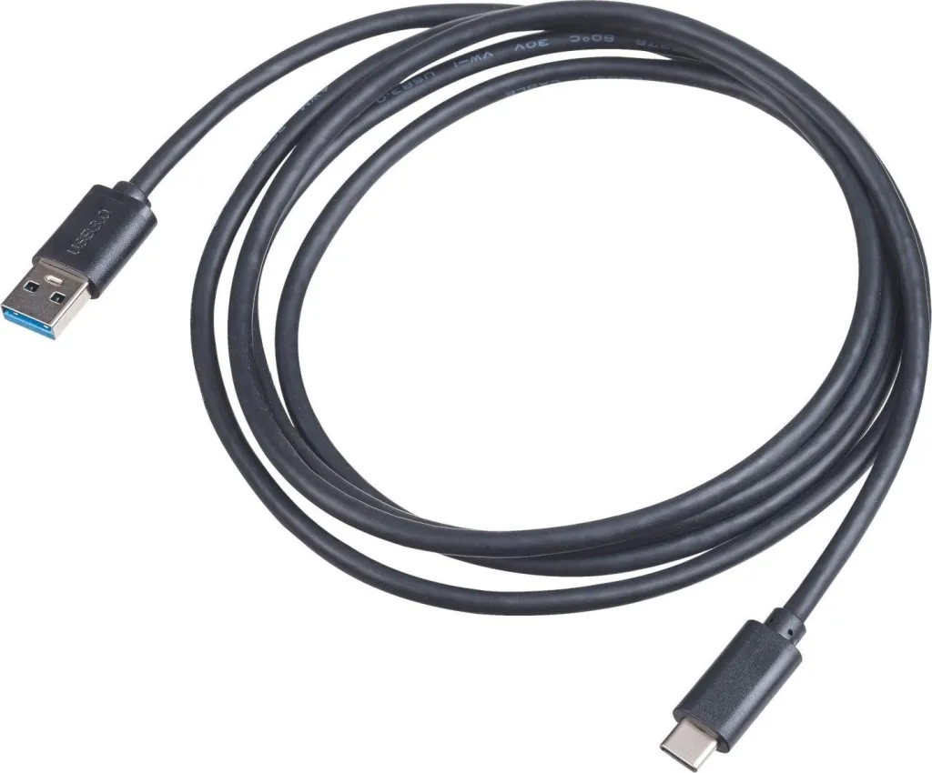 Kabllo Akyga USB-A në USB-C, 1.8m, e zezë - 1