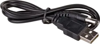 Kabllo Akyga USB A AK-DC-01, 5.5x2.1mm, 0.8m, e zezë