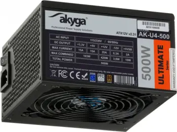 Burim energjie Akyga Ultimate AK-U4-500 ATX, 500W