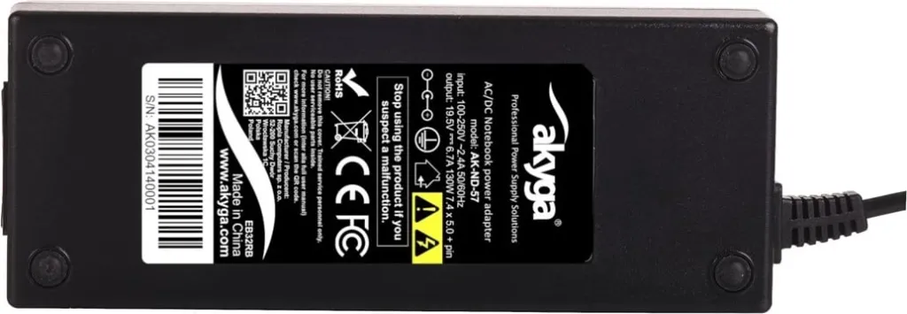 Karikues për laptop Akyga 130W, 5mm, 6.7A, 19.5V - 6