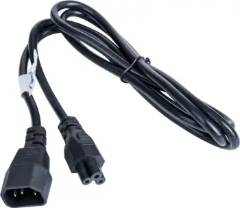 Kabllo rryme Akyga AK-NB-09A, IEC C5 në IEC C14, 1.5m, e zezë