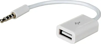 Përshtatës Akyga (AK-AD-24), USB - Jack 3.5 mm i bardhë - 1