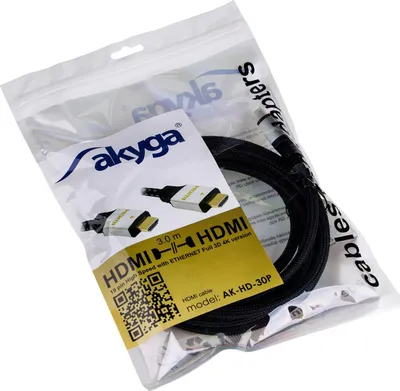 Kabllo HDMI Akyga AK-HD-30P, 3m, 4K, ngjyrë argjendi - 3