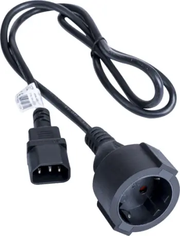 Kabllo adapteri energjie Akyga AK-PC-13A, 1m, CEE 7/4 në IEC C14, e zezë