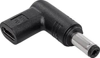 Adapter karikuesi Akyga AK-ND-C02, USB-C në 5.5 x 2.1 mm, i zi