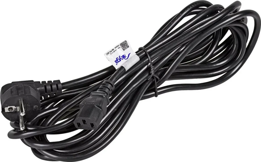 Kabllo Akyga AK-PC-05C, CEE 7/7 / IEC C13, 5m, e zezë - 1