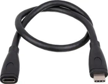 Kabllo USB Akyga 3.1, USB 3.2 Type-C(f) / USB 3.2 Type-C(m), 0.3 m, e zezë