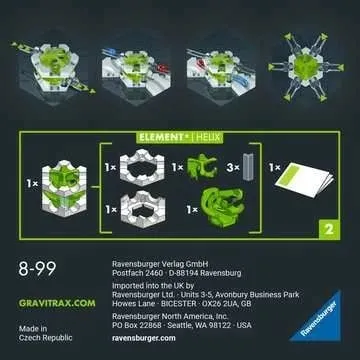 Set ndërtimi Ravensburger GraviTrax PRO Element Helix, plastikë, multikolor - 2