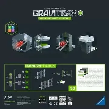 Set zgjatës GraviTrax PRO Vertical Ravensburger, lodër marble run, shumëngjyrëshe - 2