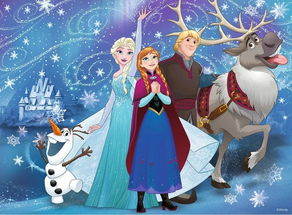 Puzzle Ravensburger Disney Frozen Glittery Snow, 100 elemente - 2