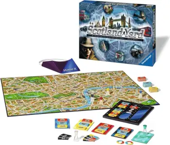 Lojë tavoline Ravensburger Hunting Mister X, strategji, për 2-6 lojtarë, shumëngjyrëshe