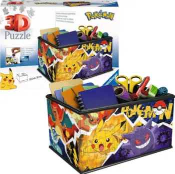Puzzle 3D Ravensburger Pokemon Box, kuti lapsash, plastikë, shumëngjyrësh