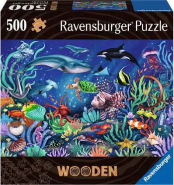 Puzzle druri Ravensburger Under the Sea, 505 copa, shumëngjyrëshe