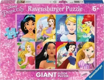 Puzzle dyshemeje Ravensburger Disney Princess, 125 pjesë