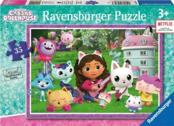 Puzzle Ravensburger Gabby’s Dollhouse, 35 pjesë, për fëmijë 3+ vjeç, shumëngjyrësh