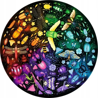 Puzzle Ravensburger Color Palette Insects, 500 pjesë, shumëngjyrësh - 4
