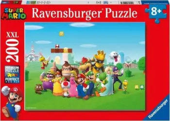 Puzzle Ravensburger XXL Super Mario, 200 pjesë, për fëmijë