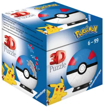 Puzzle Ravensburger Puzzle-Ball Pokémon (112654), 3D, 54 pjesë