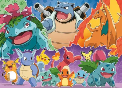 Puzzle Ravensburger Pokemon, set 4x100 pjesë, shumëngjyrësh - 4