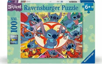 Puzzle Ravensburger Disney Stitch, 100 copa XXL, 2D, shumëngjyrësh