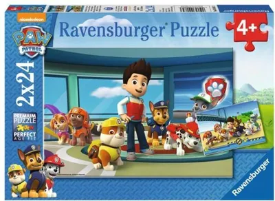 Puzzle Ravensburger Paw Patrol: Prubble and Friends, 2 x 24 elemente - 1
