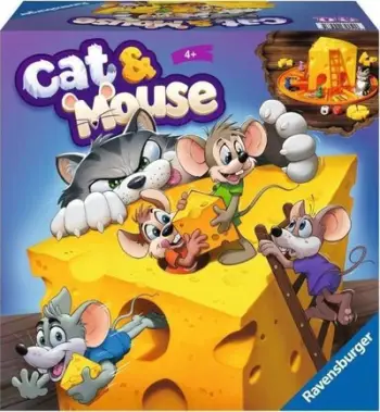 Loja me tabela Ravensburger Cat & Mouse, 3D, për fëmijë 4+, shumëngjyrëshe