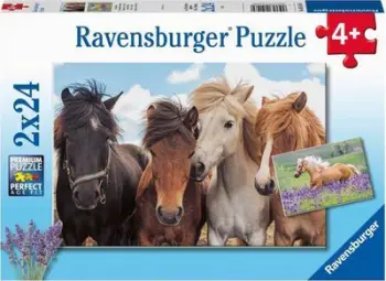 Puzzle Ravensburger Horses, 48 elemente