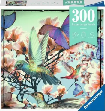 Puzzle Ravensburger Hummingbird and Butterflies, 300 elemente