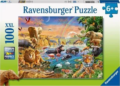 Puzzle Ravensburger The Well in The Jungle XXL, 100 elemente, 6+ vjeç - 1