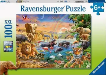 Puzzle Ravensburger The Well in The Jungle XXL, 100 elemente, 6+ vjeç