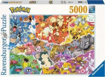Puzzle Ravensburger Pokemon, 5000 pjesë, shumëngjyrësh