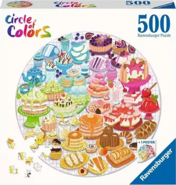 Puzzle Ravensburger Desserts, 500 copa, shumëngjyrësh