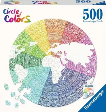 Puzzle Ravensburger Mandala, 500 pjesë, shumëngjyrëshe