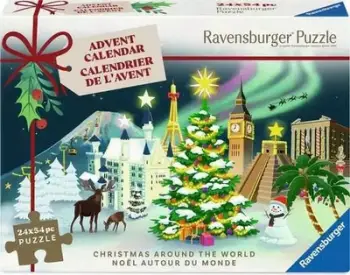 Kalendar i Adventit Ravensburger 2025, 54 pjesë, shumëngjyrësh