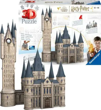 Puzzle 3D Ravensburger Harry Potter Hogwarts Castle Astronomy Tower, 615 pjesë, shumëngjyrësh