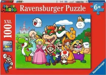 Puzzle për fëmijë Ravensburger Super Mario, 100 pjesë, shumëngjyrësh