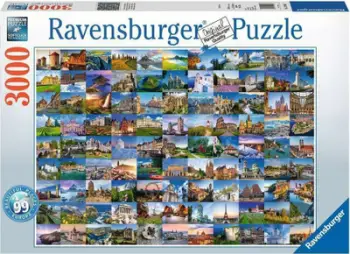 Puzzle Ravensburger - 99 Pamje të Bukura të Evropës, 3000 pjesë