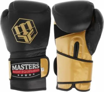 Doreza boksi Masters RBT HARD, 16 oz, lëkurë natyrale, të zeza