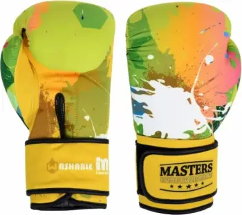 Doreza boksi Masters Rpu Wash, 12 oz, e verdhë jeshile
