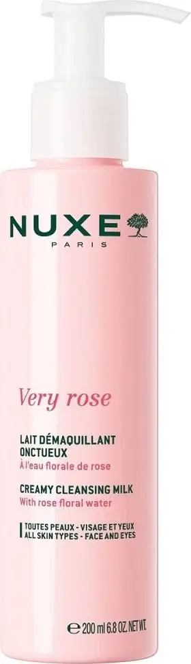 Qumësht për pastrimin e grimit Nuxe Very Rose Creamy Cleansing Milk, 200 ml
